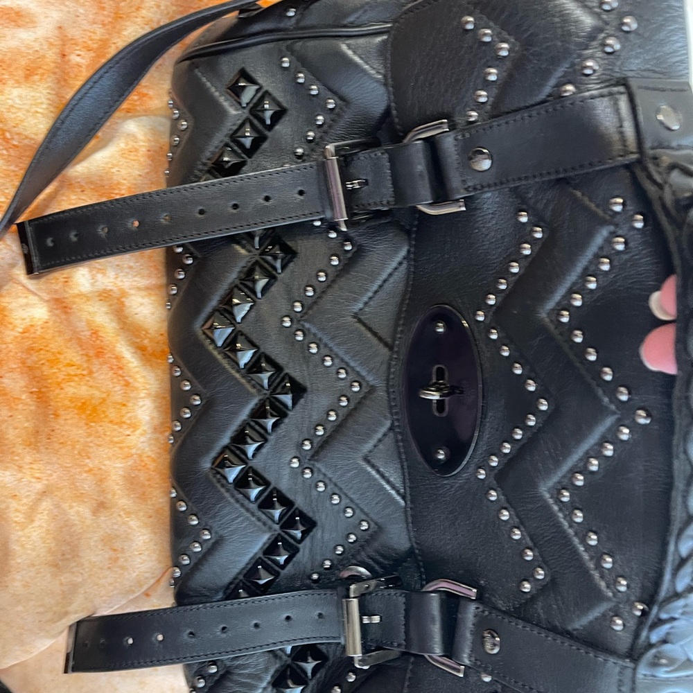 Mulberry Black Leather ZigZag Alexa Bag - Picture 11 of 17